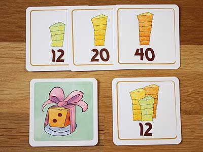 Käse Würfeln - Geschenkkarte und Bonuskarte