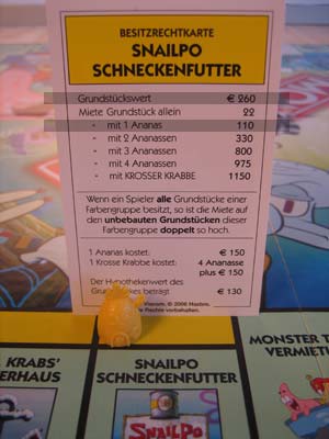Monopoly SpongeBob - Schwammkopf - Ananas bauen