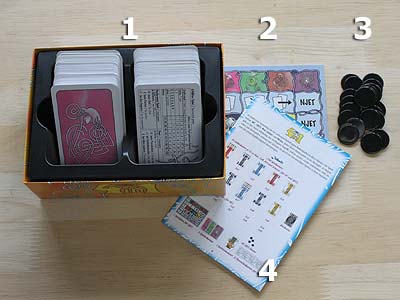 4 in 1 - Spielmaterial