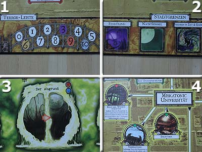 Arkham Horror - Spielbrett-Details