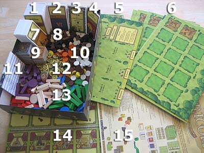Agricola - Spielmaterial