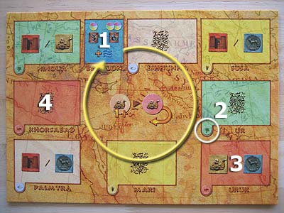 Amyitis - Spielplan Mesopotamien