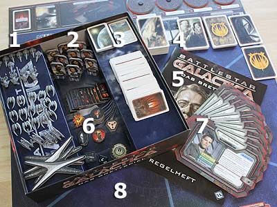 Battlestar Galactica - Spielmaterial