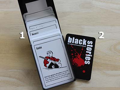 black stories - Spielmaterial