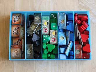 Bora Bora - 5-Fächer-Box von Conrad für das Spielmaterial der Spieler
