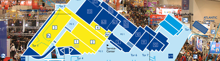 Weitere Messehallen auf der SPIEL in Essen
