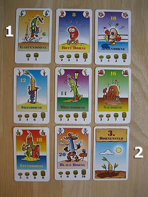 Bonanza - Spielkarten