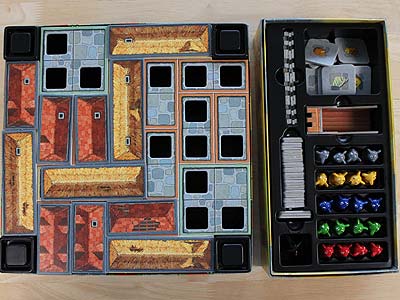 Cheesy Gonzola - Verteilung des Spielmaterials von Burg Appenzell