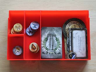Civilization - Das Brettspiel - 4-Fächer-Box von Conrad für Rohstoffmarker, Kulturkarten, Startspielermarker und Technologie Raumfahrt