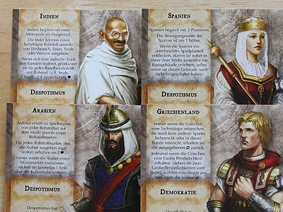 Civilization - Das Brettspiel - Erweiterung - Ruhm und Reichtum - Zivilisationsbögen