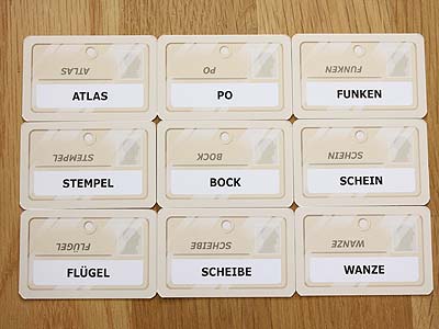 Codenames - Wortkarten