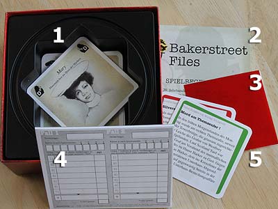Crime & Mystery - Bakerstreet Files - Spielmaterial