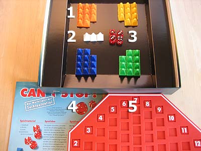 Can´t Stop - Spielmaterial
