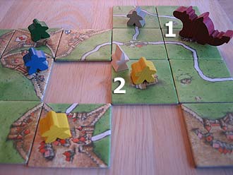 Carcassonne - Burgfräulein und Drache - Drache