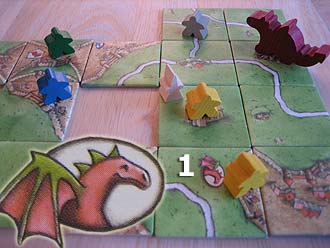 Carcassonne - Burgfräulein und Drache - Drache