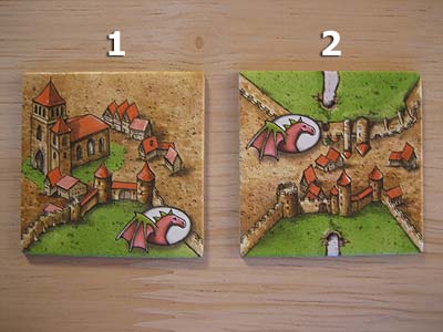 Carcassonne - Burgfräulein und Drache - Neue Landschaftskarten