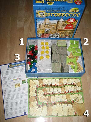 Carcassonne - Spielmaterial