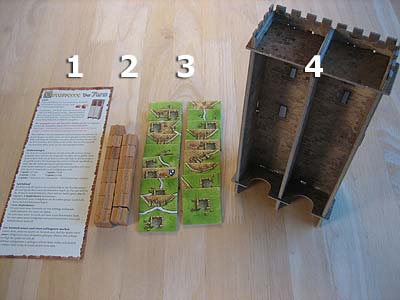 Carcassonne - Der Turm - Spielmaterial