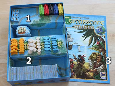 Carcassone - Südsee - Spielmaterial