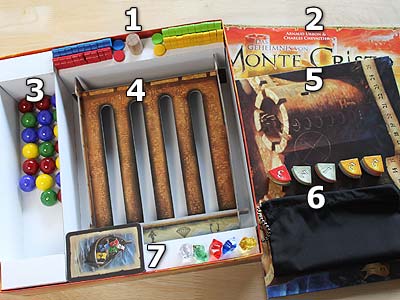 Das Geheimnis von Monte Cristo - Spielmaterial