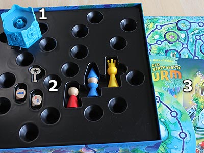 Der verzauberte Turm - Spielmaterial