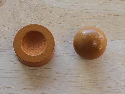 Diaballik - Spielsteine und Spielball
