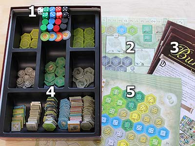 Die Burgen von Burgund - Spielmaterial