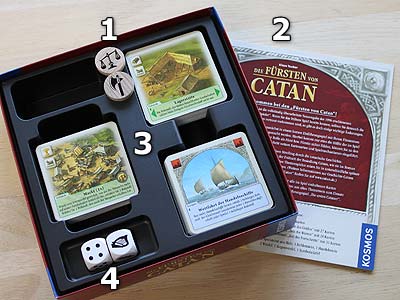 Die Fürsten von Catan - Spielmaterial
