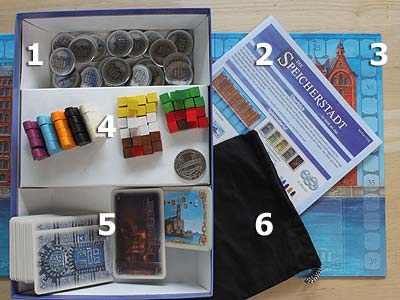 Die Speicherstadt - Spielmaterial