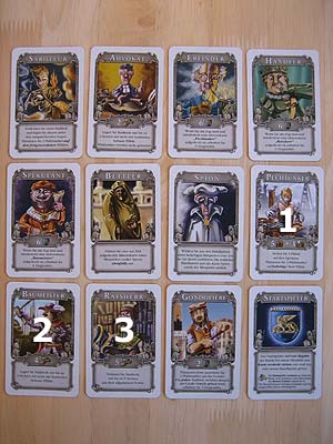 Die Säulen von Venedig - Spielkarten