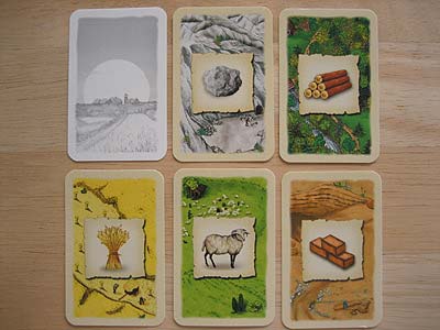 Rohstoffkarte Erz Siedler von Catan Kartenspiel 