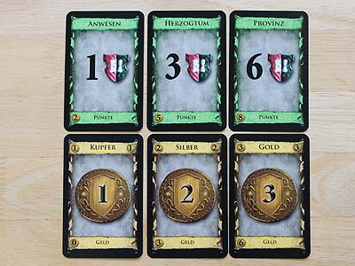 Dominion - Die Intrige - Punkte- und Geldkarten