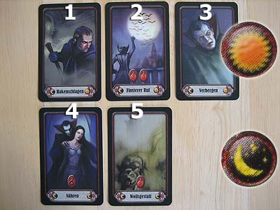 Fury of Dracula - Draculas Machtkarten