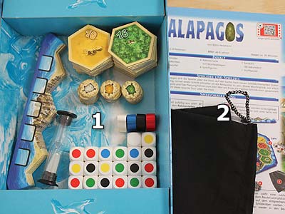 Galapagos - Spielmaterial