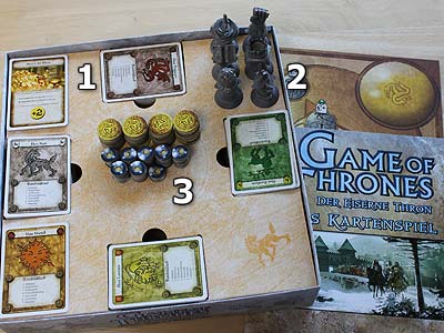 Game of Thrones - Der Eiserne Thron - Das Kartenspiel - Grundspiel - Spielmaterial