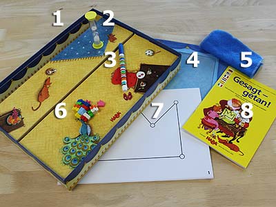 Gesagt - getan! - Spielmaterial