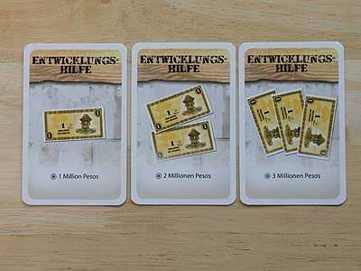 Junta - Viva el Presidente! - Spielkarten - Entwicklungshilfe
