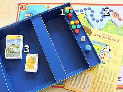 Komm mit durch Deutschland - Spielmaterial