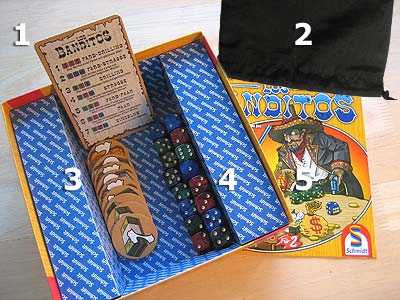 Los Banditos - Spielmaterial