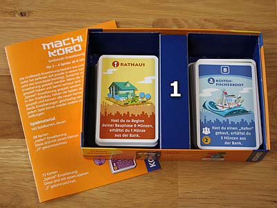 Machi Koro - Grossstadterweiterung - Spielmaterial