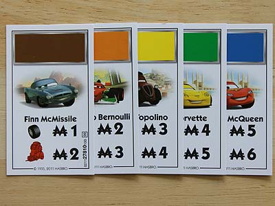 Monopoly Cars 2 - Cars-Karten