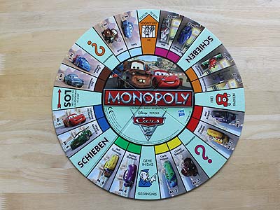 Monopoly Cars 2 - Spielplan