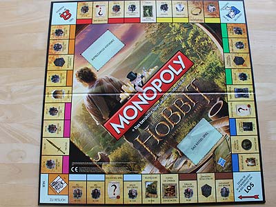 Monopoly - Der Hobbit - Eine unerwartete Reise - Spielplan