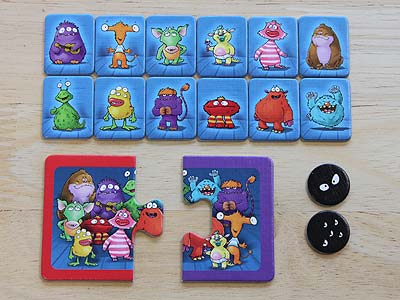 Monster-Falle - Monster-Chips, Ablagetafeln und Augen-Chips