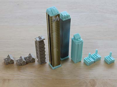 Monopoly City - Wohnhäuser, Industriegebäude und Wolkenkratzer