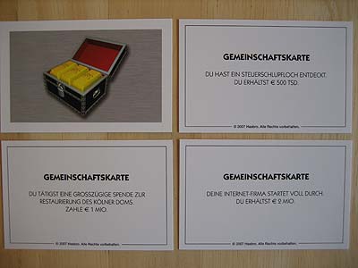 Monopoly Deutschland - Gemeinschaftskarten