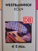 Monopoly Deutschland - Westbahnhof Köln