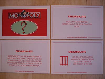 Monopoly - Die Mega Edition - Ereigniskarten
