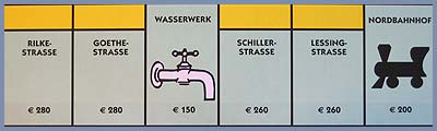 Monopoly - Die Mega Edition - Alle Straßen vom Mega Monopoly