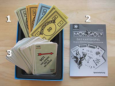 Monopoly - Das Kartenspiel - Spielmaterial